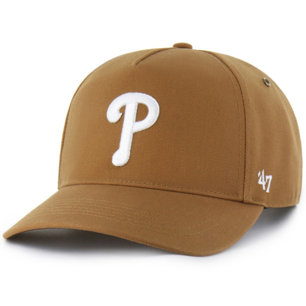 Philadelphia Phillies Carhartt x Hitch Adjustable Hat - Brown | 47 brand