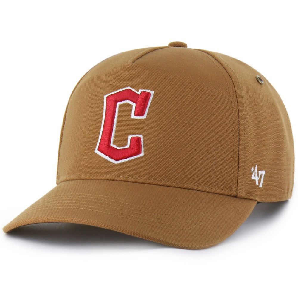Cleveland Guardians Carhartt x Hitch Adjustable Hat - Brown | 47 brand