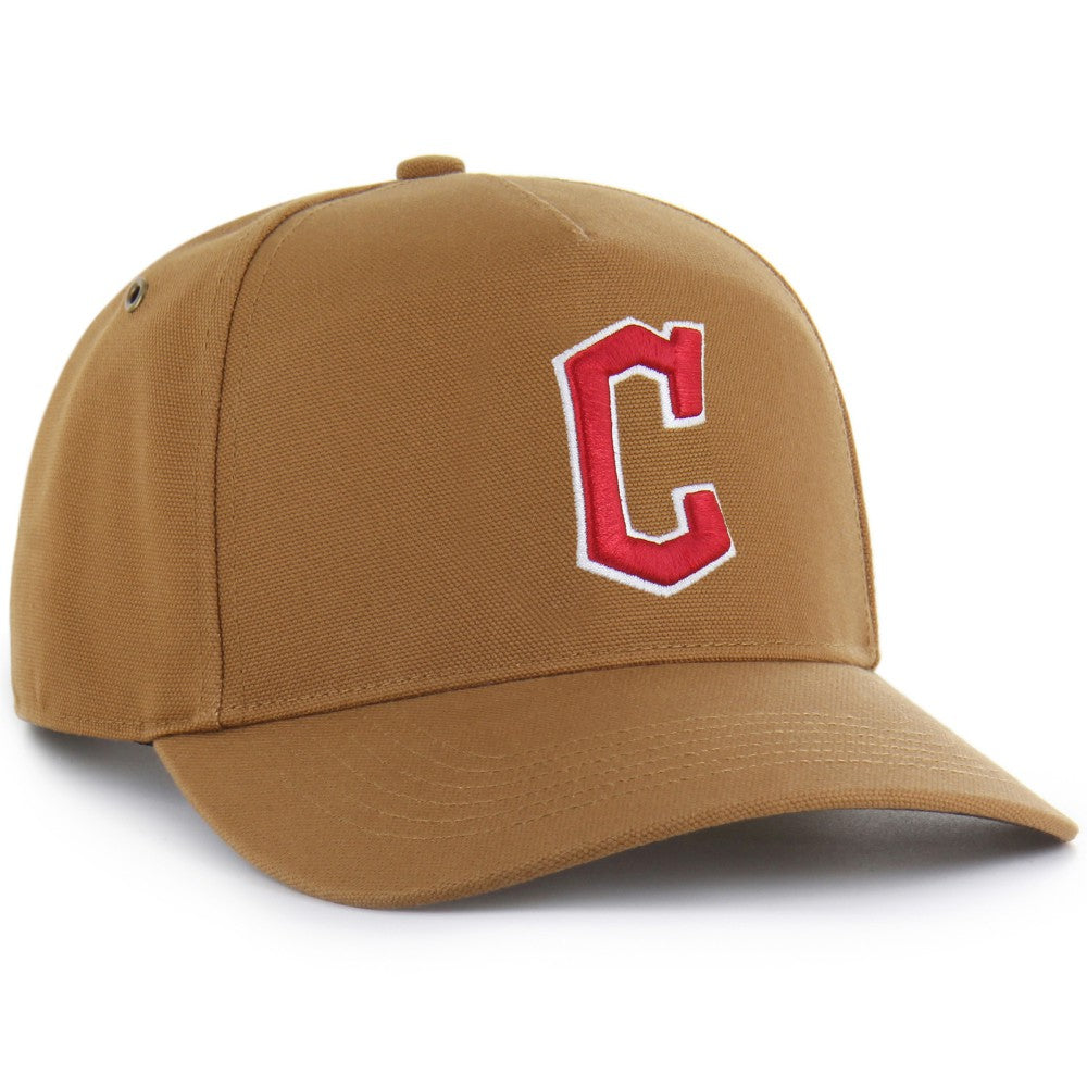 Cleveland Guardians Carhartt x Hitch Adjustable Hat - Brown | 47 brand