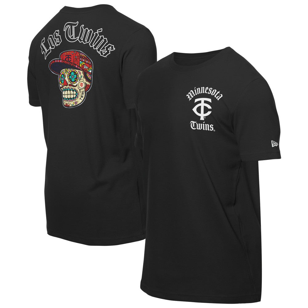 Minnesota Twins Sugar Skulls T-Shirt - Black | New Era