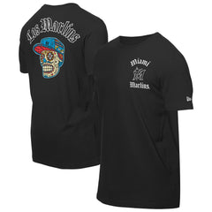 Miami Marlins Sugar Skulls T-Shirt - Black | New Era
