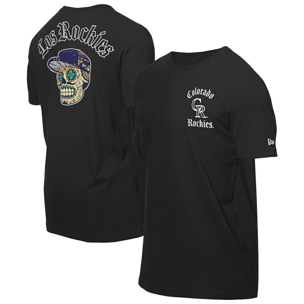 Colorado Rockies Sugar Skulls T-Shirt - Black | New Era