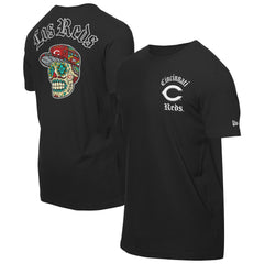 Cincinnati Reds Sugar Skulls T-Shirt - Black | New Era