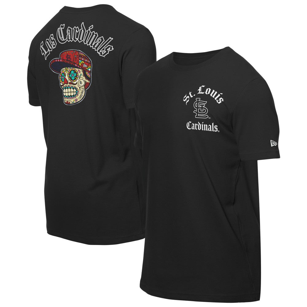 St. Louis Cardinals Sugar Skulls T-Shirt - Black | New Era