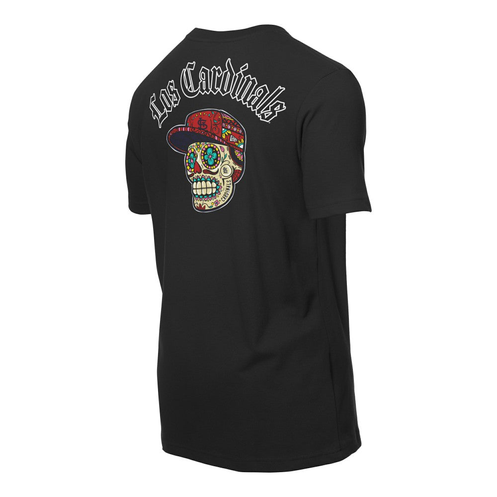 St. Louis Cardinals Sugar Skulls T-Shirt - Black | New Era