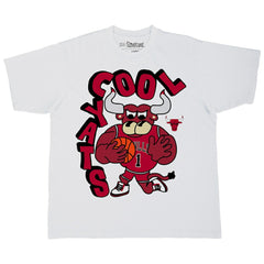 Chicago Bulls Stadium Essentials NBA x Staycool Mascot Oversized T-Shirt sale - White on sale