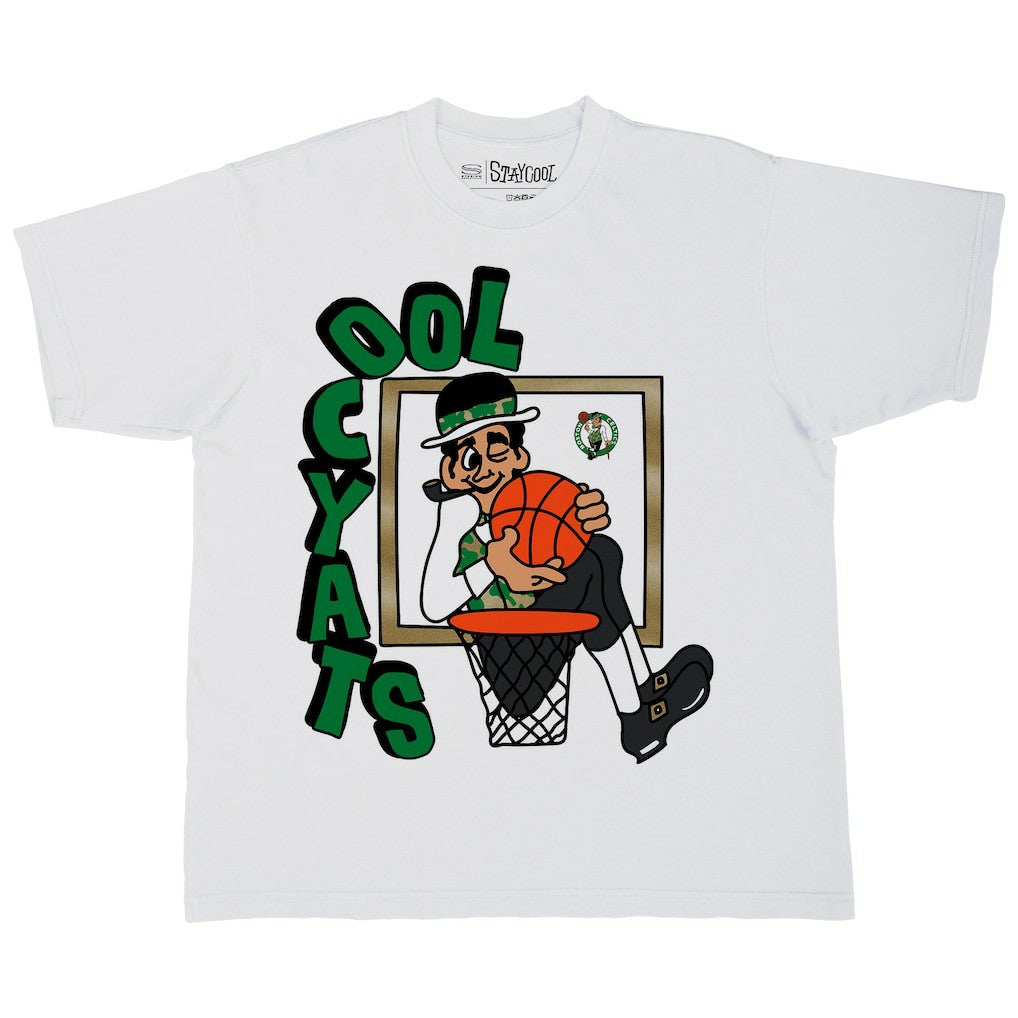 Boston Celtics Stadium Essentials NBA x Staycool Mascot Oversized T-Shirt - White shop