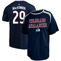 Nathan MacKinnon Colorado Avalanche Profile Big & Tall Name & Number T-Shirt Navy