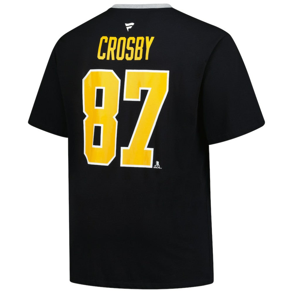Sidney Crosby Pittsburgh Penguins Profile Big & Tall Name & Number T-Shirt Black