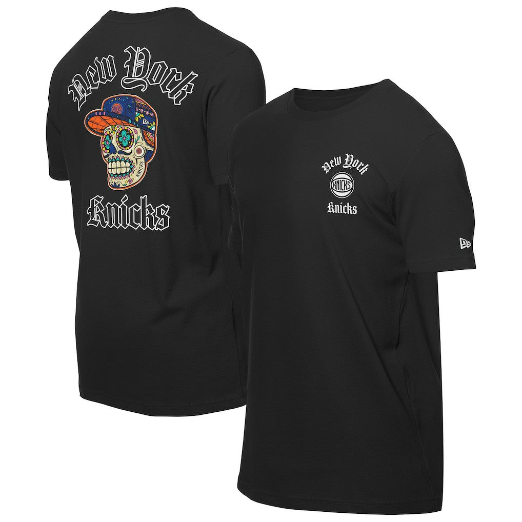 New York Knicks Sugar Skulls T-Shirt - Black | New Era shop