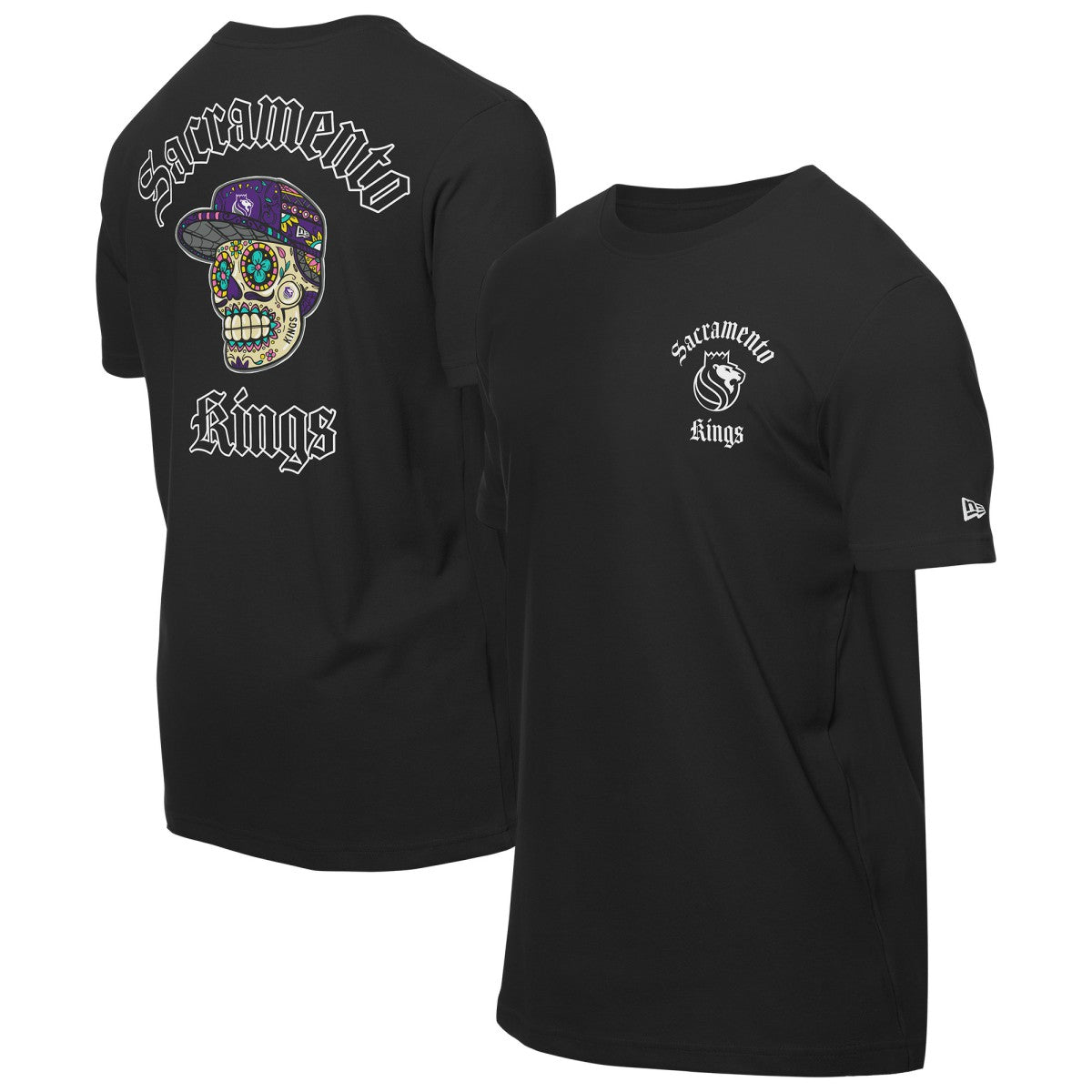Sacramento Kings Sugar Skulls T-Shirt - Black | New Era sale