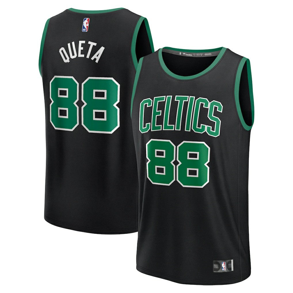 Neemias Queta Boston Celtics Fast Break Replica Player Jersey - Statement Edition - Black | Fanatics shop