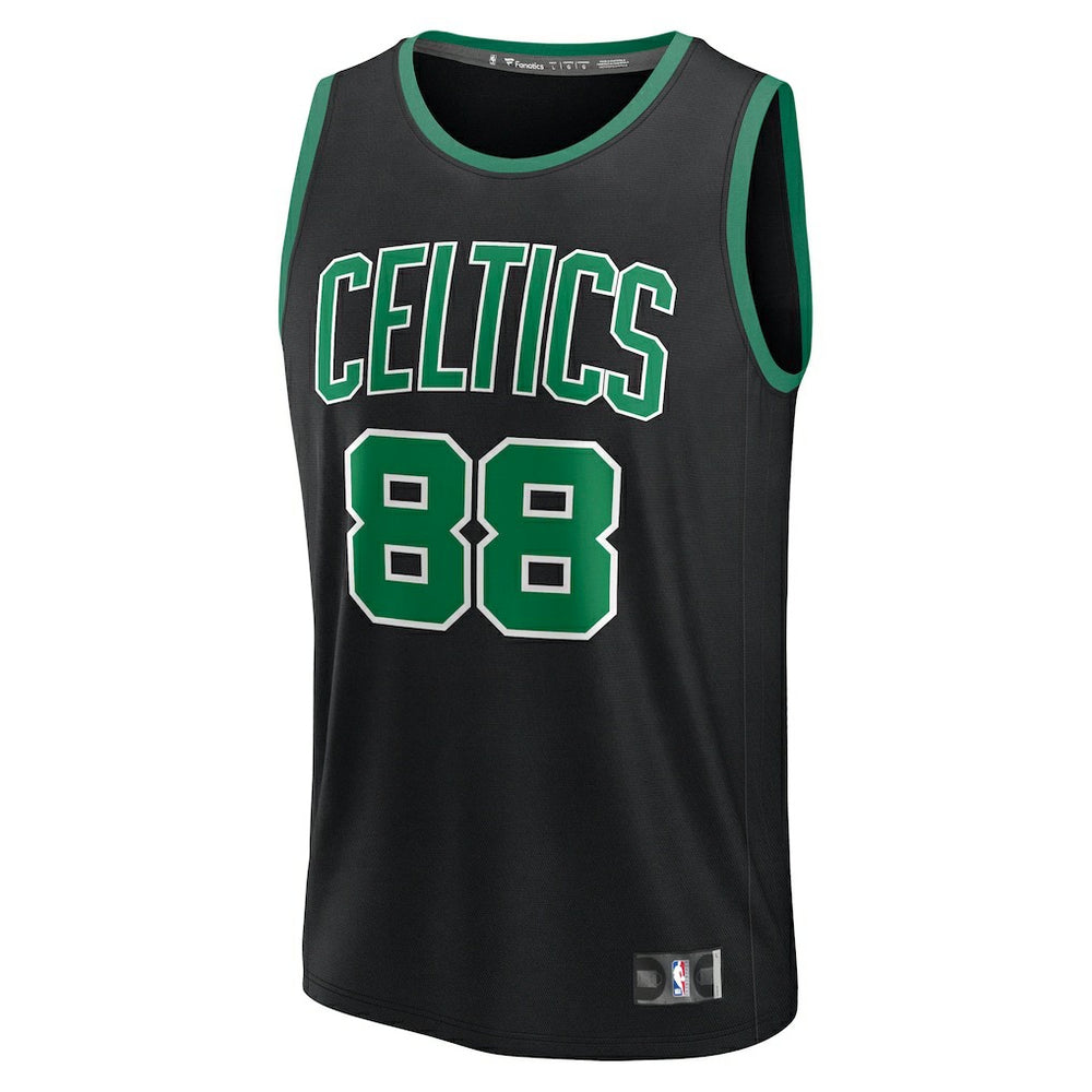 Neemias Queta Boston Celtics Fast Break Replica Player Jersey - Statement Edition - Black | Fanatics shop