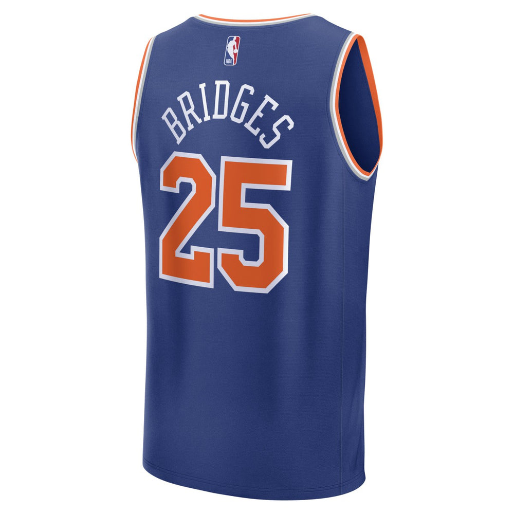 Mikal Bridges New York Knicks Fast Break Replica Player Jersey - Icon Edition - Blue | Fanatics shop