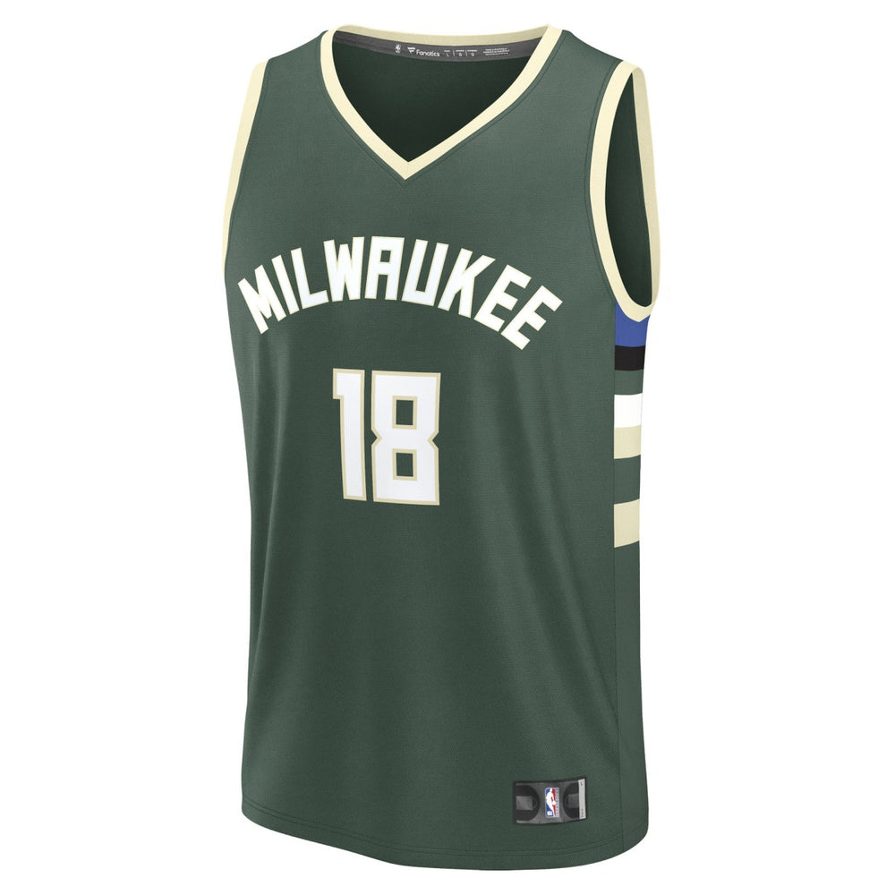 Kyle Kuzma Milwaukee Bucks Fast Break Replica Player Jersey - Icon Edition - Hunter Green | Fanatics discount