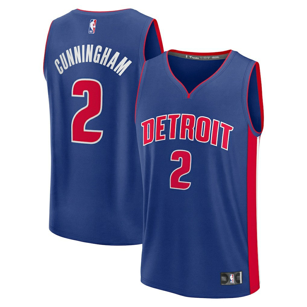 Cade Cunningham Detroit Pistons Fast Break Replica Player Jersey sale - Icon Editi- Blue | Fanatics online