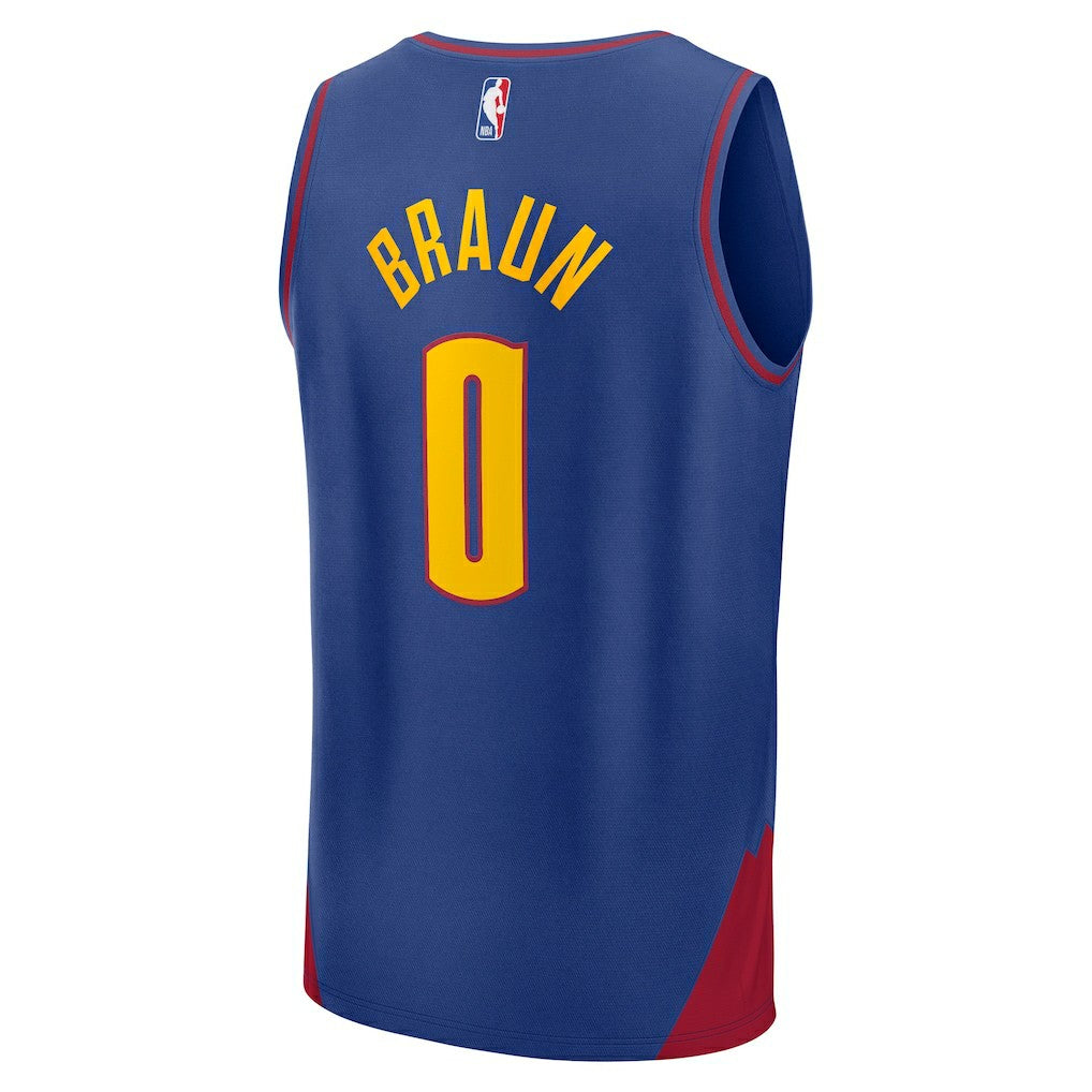 Christian Braun Denver Nuggets Fast Break Replica Player Jersey sale - Statement Editi- Blue | Fanatics cheap