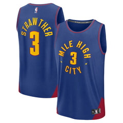 Julian Strawther Denver Nuggets Fast Break Replica Player Jersey sale - Statement Editi- Blue | Fanatics on sale