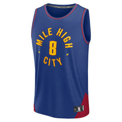 Peyton Watson Denver Nuggets Fast Break Replica Player Jersey sale - Statement Editi- Blue | Fanatics discount
