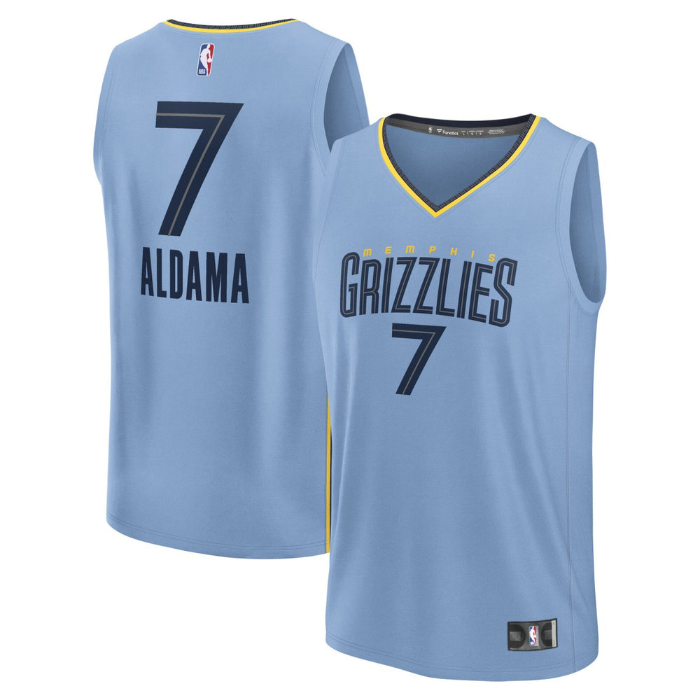 Santi Aldama Memphis Grizzlies Fast Break Replica Player Jersey - Statement Edition - Light Blue | Fanatics cheap