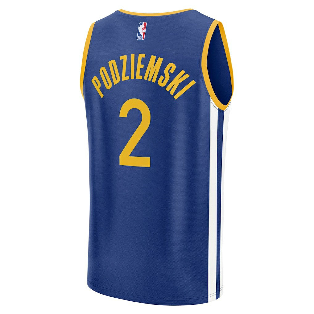 Brandin Podziemski Golden State Warriors Fast Break Replica Player Jersey sale - Icon Editi- Royal | Fanatics shop