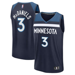 Jaden McDaniels Minnesota Timberwolves Fast Break Replica Player Jersey - Icon Edition - Navy | Fanatics cheap