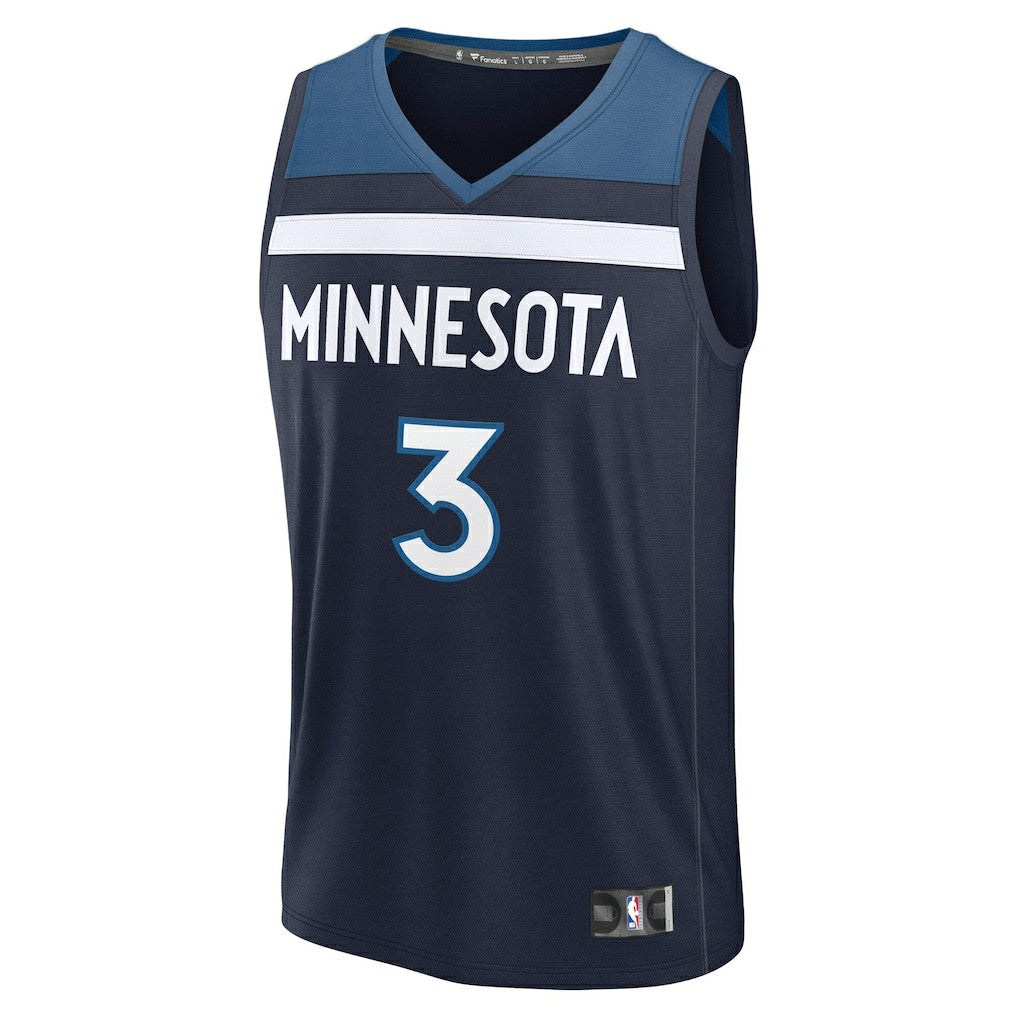 Jaden McDaniels Minnesota Timberwolves Fast Break Replica Player Jersey - Icon Edition - Navy | Fanatics cheap