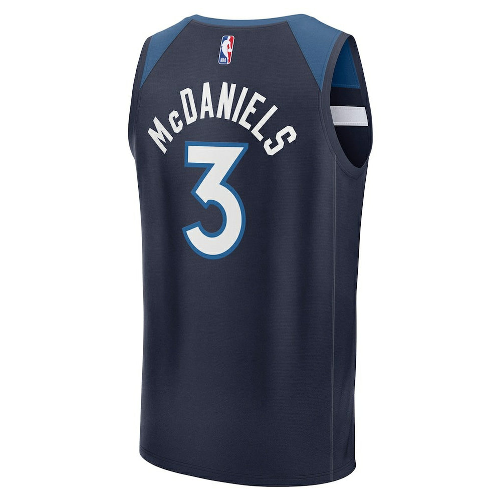 Jaden McDaniels Minnesota Timberwolves Fast Break Replica Player Jersey - Icon Edition - Navy | Fanatics cheap