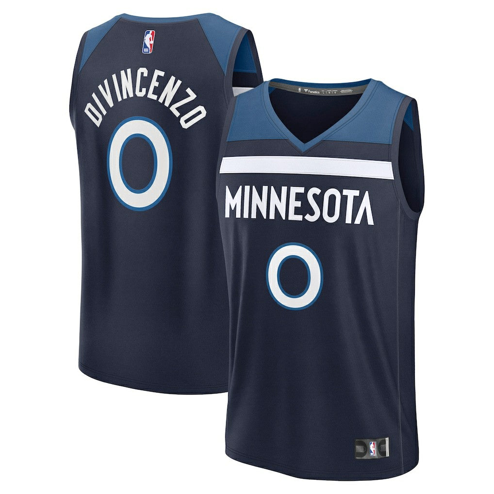 Donte DiVincenzo Minnesota Timberwolves Fast Break Replica Player Jersey - Icon Edition - Navy | Fanatics sale