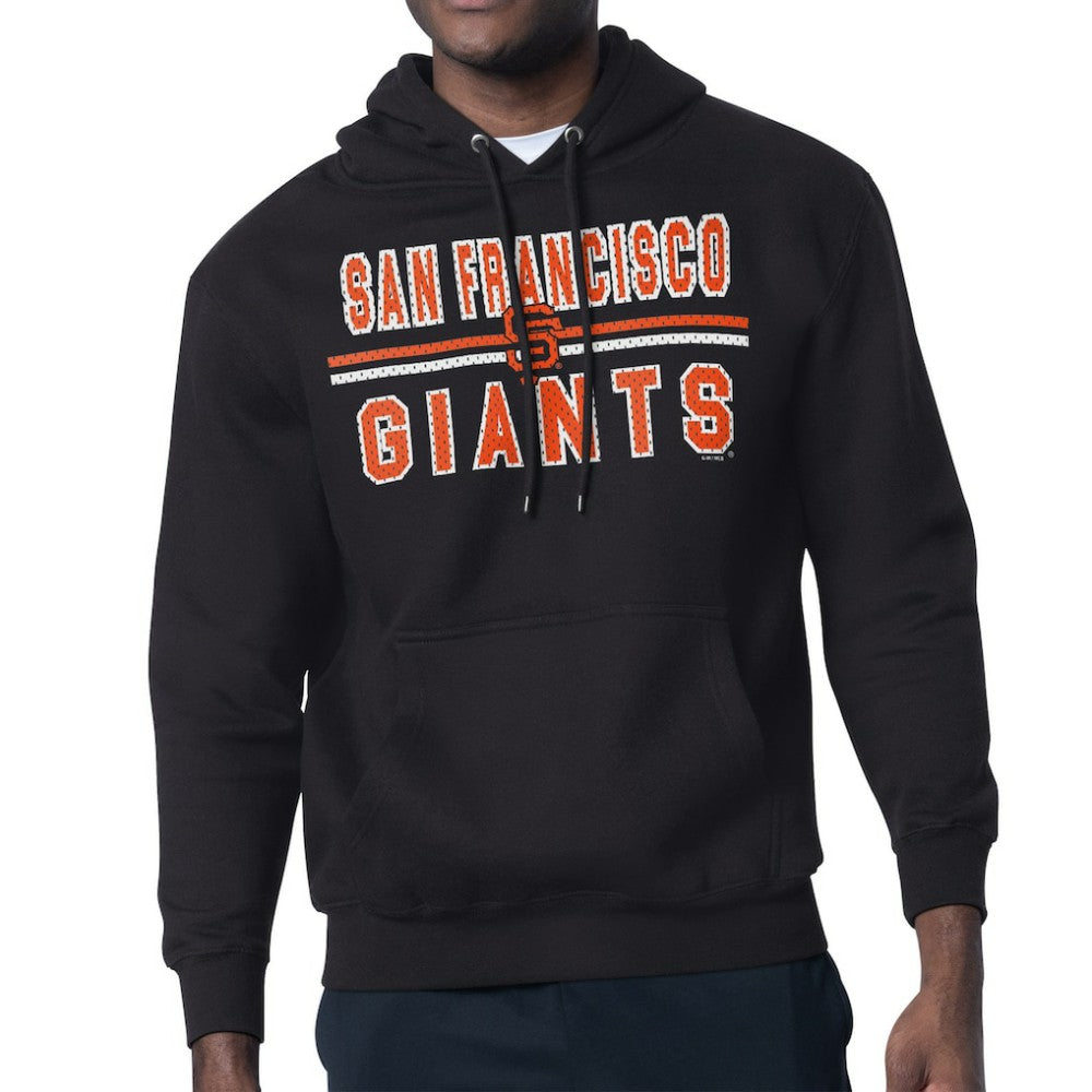 San Francisco Giants Starter Team Mesh Print Graphic Pullover Hoodie - Black