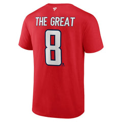 Alexander Ovechkin Washington Capitals NHL All-Time Leading Goal Scorer Name & Number T-Shirt Red