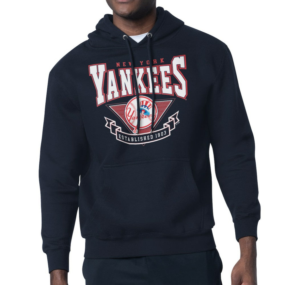 New York Yankees Starter 80's Inspired Team Fleece Hoodie - Navy