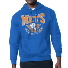 New York Mets Starter 80's Inspired Team Fleece Hoodie - Royal