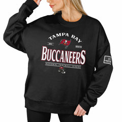 Tampa Bay Buccaneers Gameday Couture Women's Oversized Players Only Black Label Pullover Sweatshirt - Black on sale