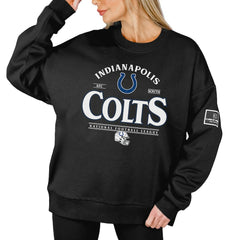 Indianapolis Colts Gameday Couture Women's Oversized Players Only Black Label Pullover Sweatshirt - Black online