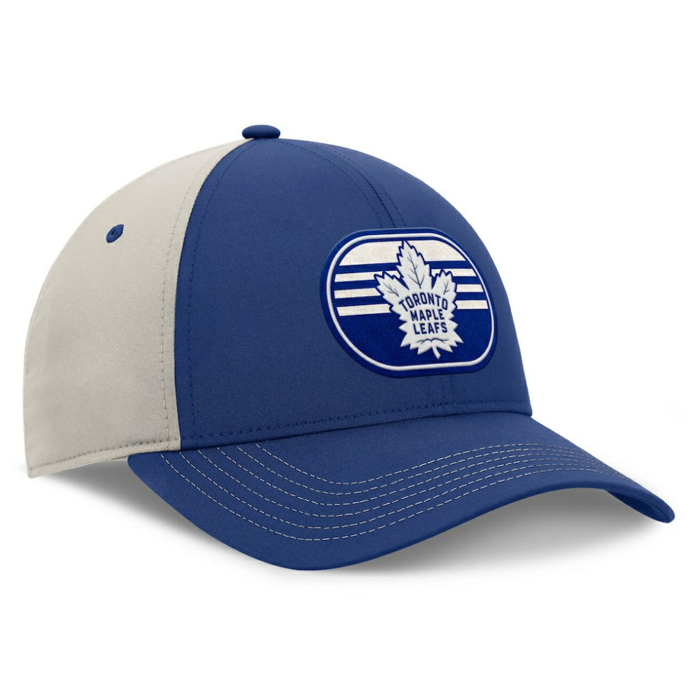 Toronto Maple Leafs Fanatics 2025 Stanley Cup Playoffs Locker Room Trucker Adjustable Hat Blue/Gray
