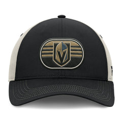 Vegas Golden Knights Fanatics 2025 Stanley Cup Playoffs Locker Room Trucker Adjustable Hat Black/Gray