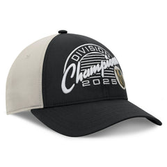 Vegas Golden Knights Fanatics 2025 Pacific Division Champions Locker Room Adjustable Hat Black