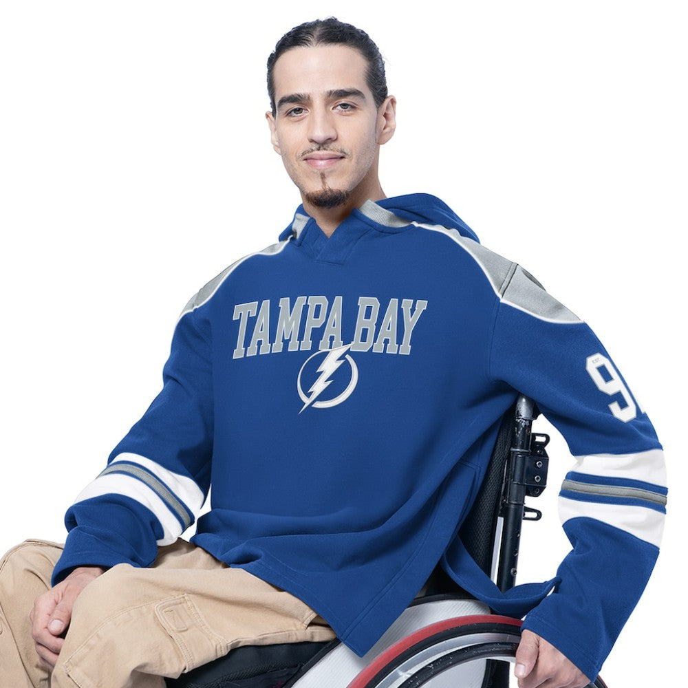 Tampa Bay Lightning G-III Sports by Carl Banks Adaptive Wear Lord Stanley Hooded Long Sleeve Sweatshirt Blue