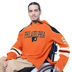 Philadelphia Flyers G-III Sports by Carl Banks Adaptive Wear Lord Stanley Hooded Long Sleeve Sweatshirt Orange