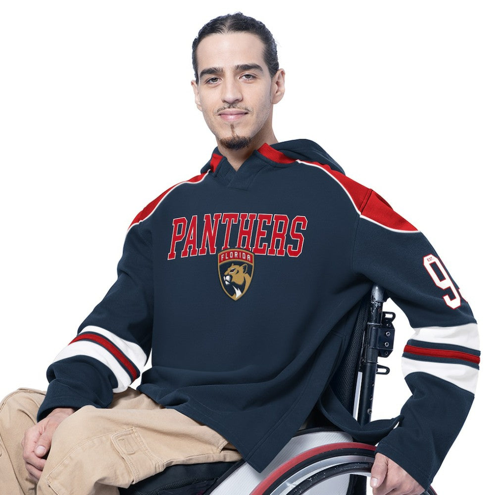 Florida Panthers G-III Sports by Carl Banks Adaptive Wear Lord Stanley Hooded Long Sleeve Sweatshirt Navy