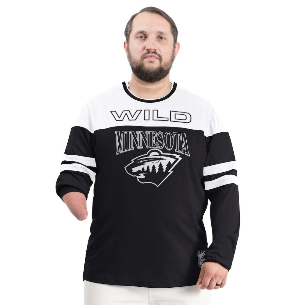 Minnesota Wild G-III Sports by Carl Banks Adaptive Wear Outlast Durene Long-Sleeve T-Shirt Black