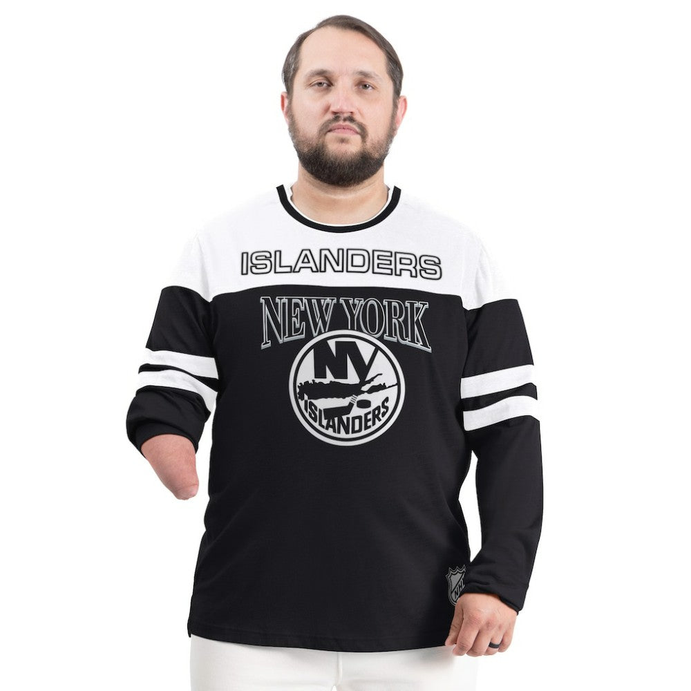 New York Islanders G-III Sports by Carl Banks Adaptive Wear Outlast Durene Long-Sleeve T-Shirt Black