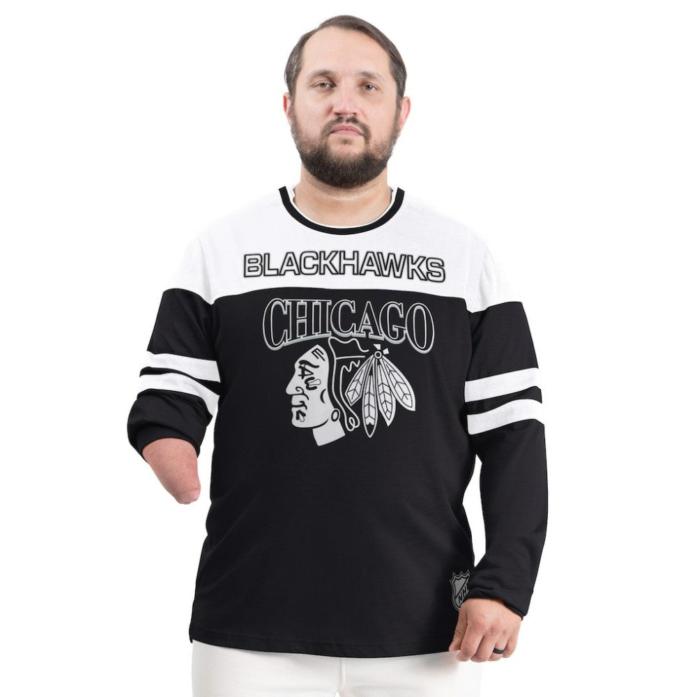 Chicago Blackhawks G-III Sports by Carl Banks Adaptive Wear Outlast Durene Long-Sleeve T-Shirt Black