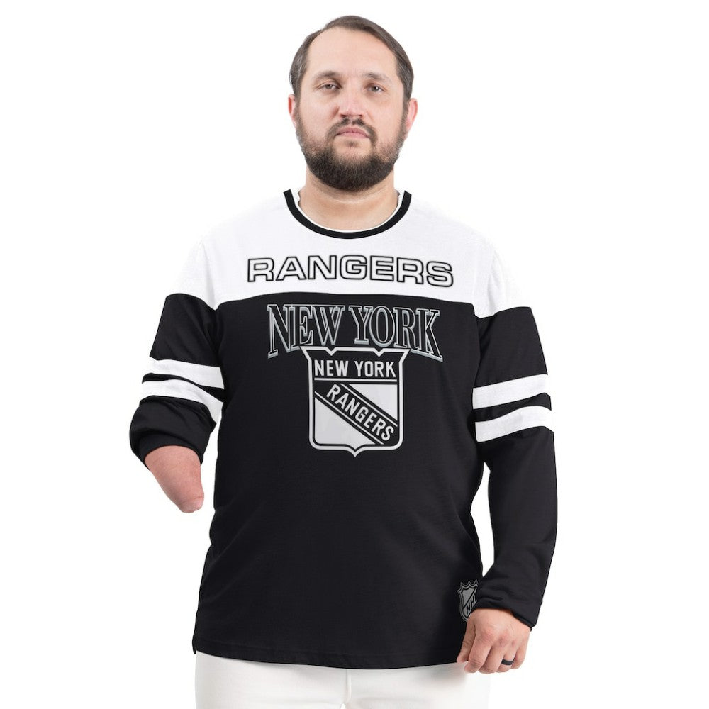 New York Rangers G-III Sports by Carl Banks Adaptive Wear Outlast Durene Long-Sleeve T-Shirt Black