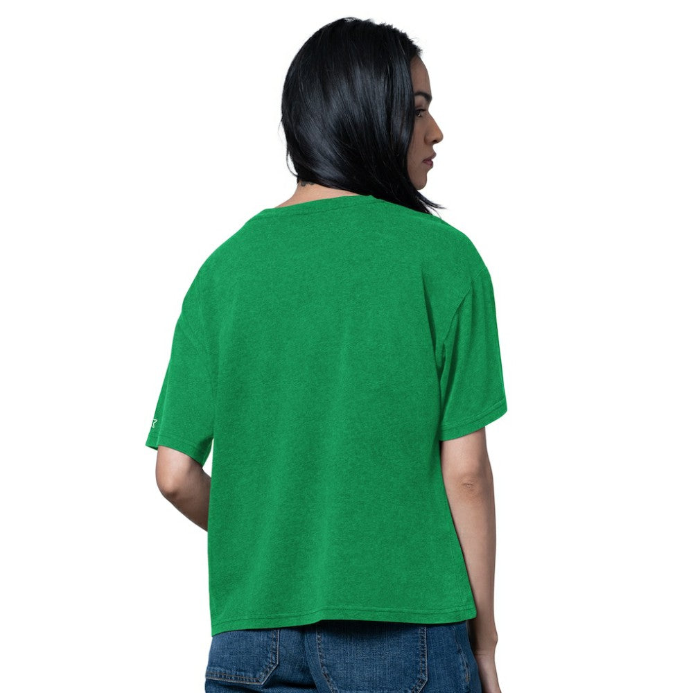 Dallas Stars Starter Women's Oversized Hall of Fame T-Shirt Heather Kelly Green