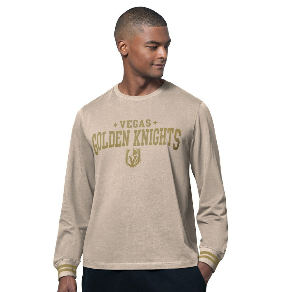 Vegas Golden Knights Starter Field Long Sleeve T-Shirt Tan