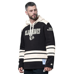 Chicago Blackhawks Starter Slapshot Fashion Hoodie Black