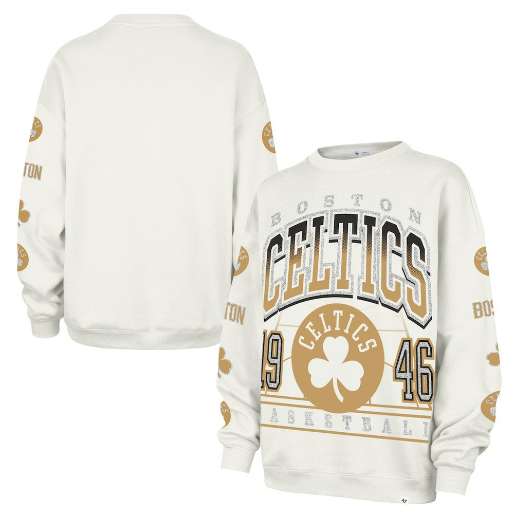 Boston Celtics '47 Women's 2025/26 City Edition Go Big Oversized Sweatshirt - Natural | 47 brand online