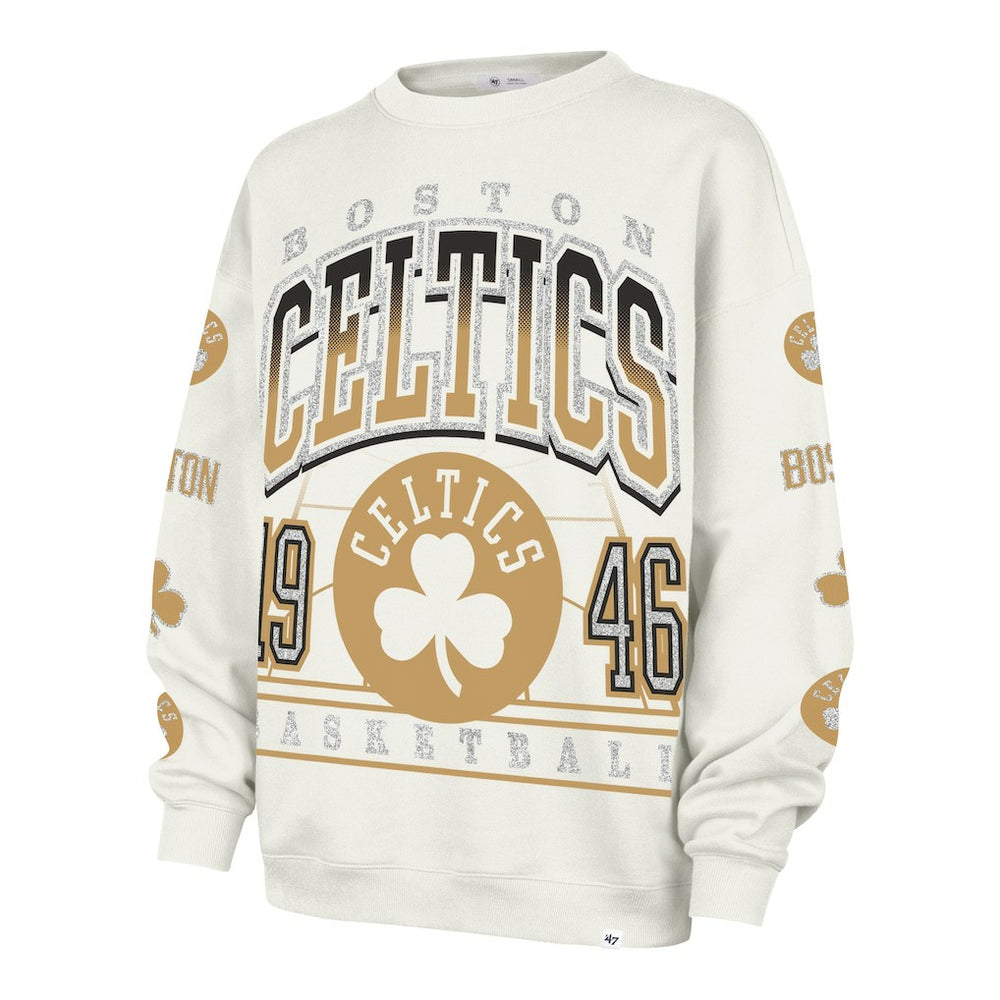Boston Celtics '47 Women's 2025/26 City Edition Go Big Oversized Sweatshirt - Natural | 47 brand online
